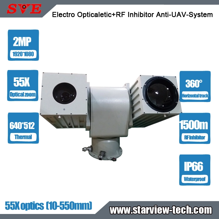 Sistema anti UAV sistema electropticalético de seguridad de imagen por radiofrecuencia inhibitortérmico