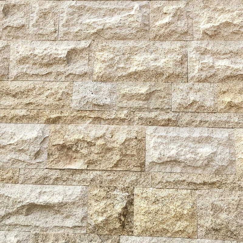 G682 Rusty Yellow Granite Mushroom Stone for Wall Cladding