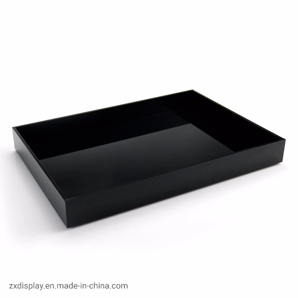 Wholesale/Supplier Luxury Black Acrylic Jewelry Display Tray Box
