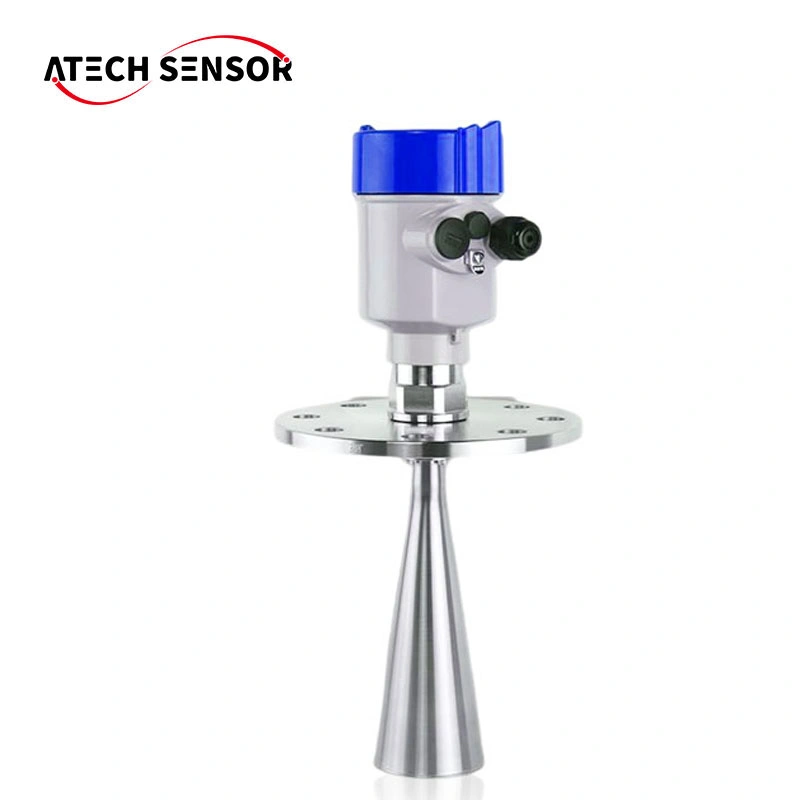 Atech High-Frequency Flange Liquid Stainless Steel Water Tank Radar Level Gauge