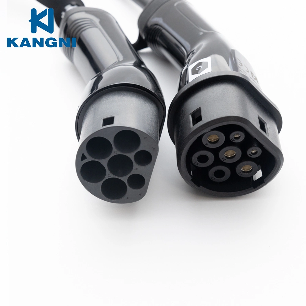 Адаптер кабеля зарядного устройства Kangni уровня 3, 32 а, 7 квт, IEC 62196 Введите 2 в GBT AC зарядное устройство для автомобильного аккумулятора
