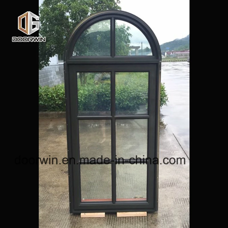 Oak Wood Aluminum Casement Window, Crank Window