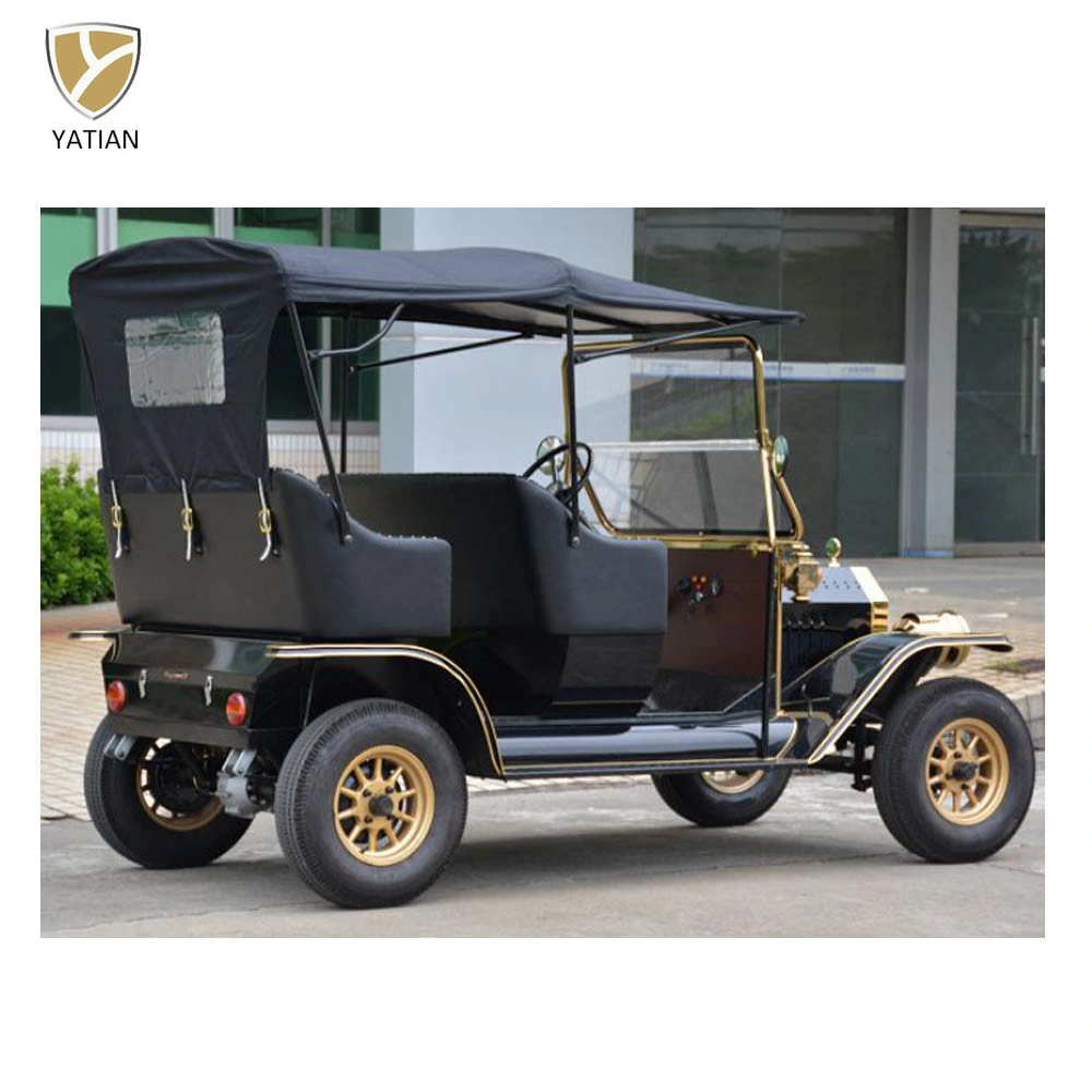 5 Person Model T Retro Electric Car Battery Powered Sightseeing Car