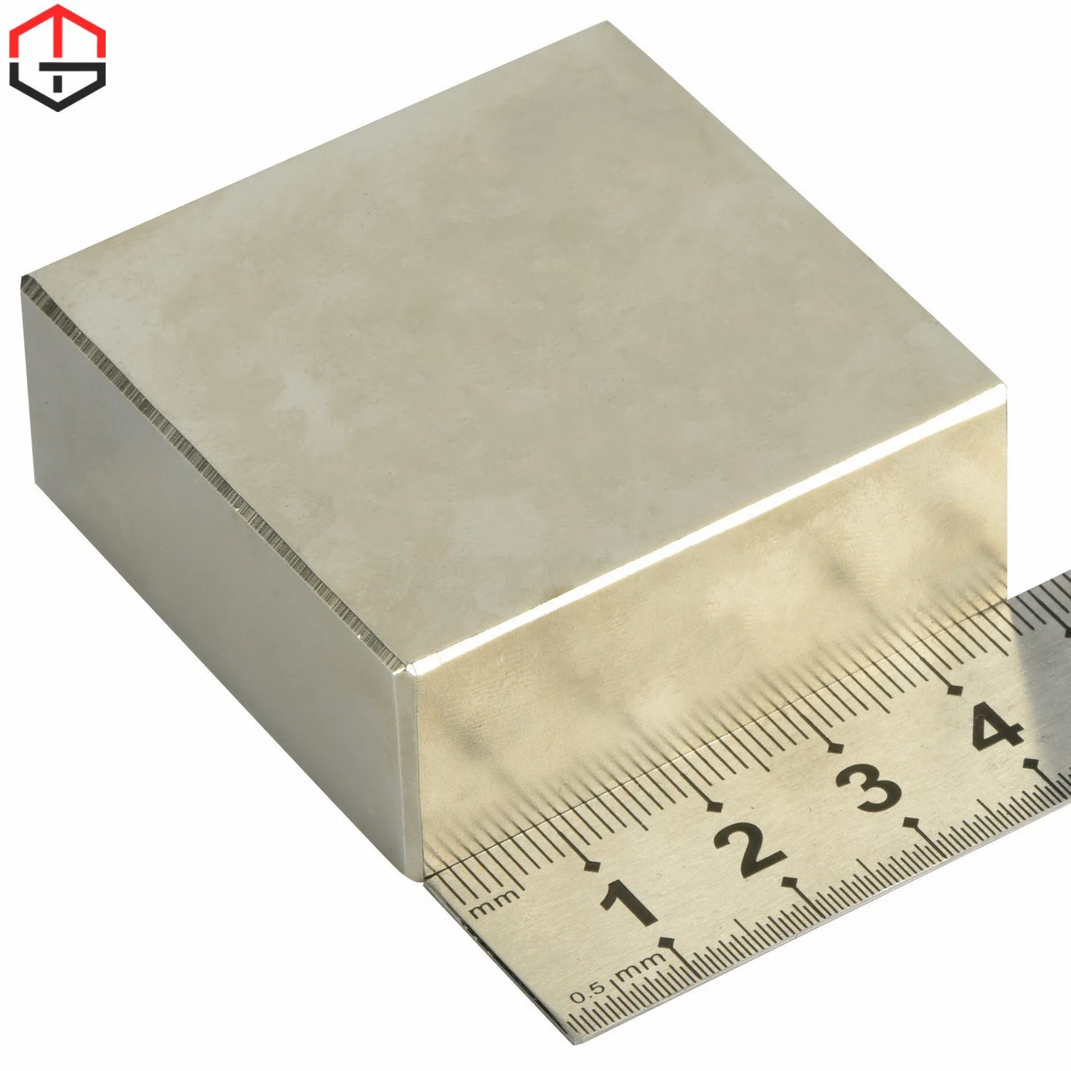 Nickel Plating Block NdFeB Magnet N48 RoHS Reach Passed Magnetic Material