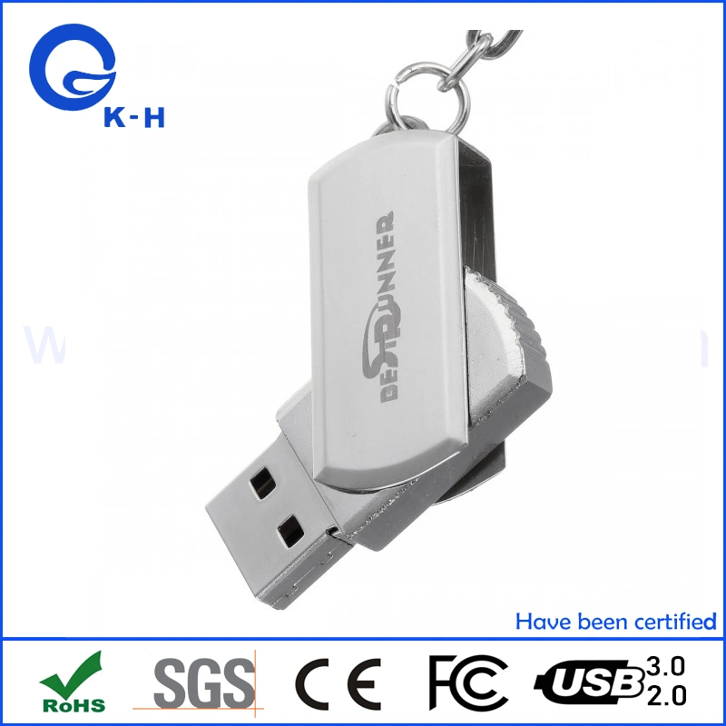 Keychain Metal Pormo USB Flash Drive Wholesale/Supplier Swivel Pen Drive