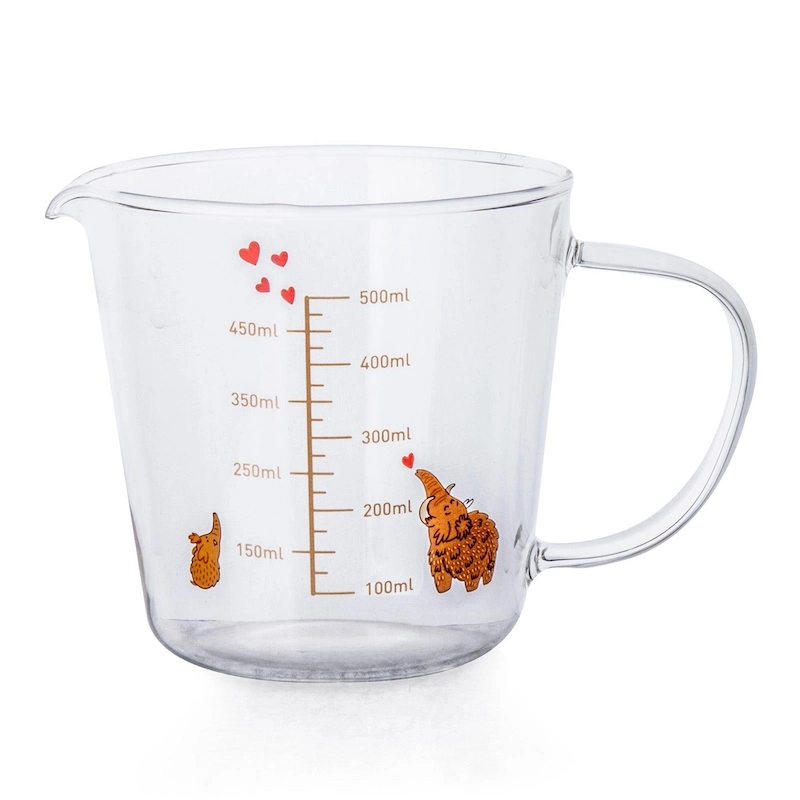 Etiquetas de elefante Cartoon niños vaso medidor taza 1000ml caliente Leche agua