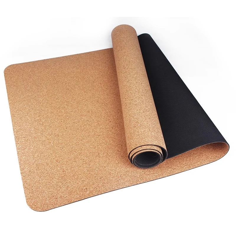 Precio de fábrica de etiqueta privada de mejor venta de Eco friendly el logotipo de impresión personalizada alfombrilla de caucho natural Cork orgánicos Premium Eco friendly Antideslizante alfombrillas de Yoga Fitness