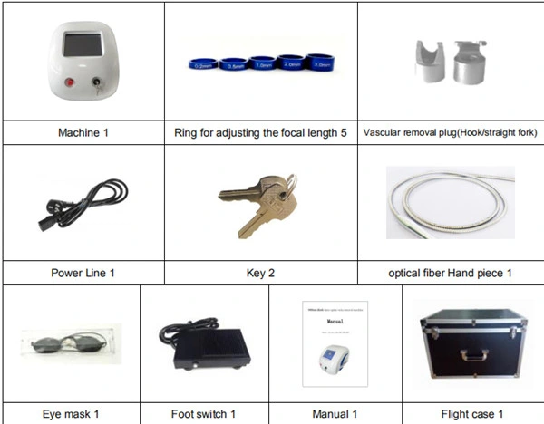 Portable Spider Vein Removal Vascular Treatment 980nm Diode Laser Salon Equipment