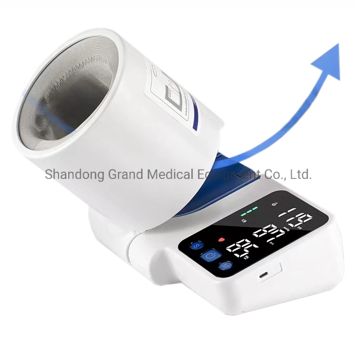 Monitor de presión arterial digital eléctrico de alta precisión tipo de brazo BP Monitor para uso doméstico con tubo de brazo ajustable