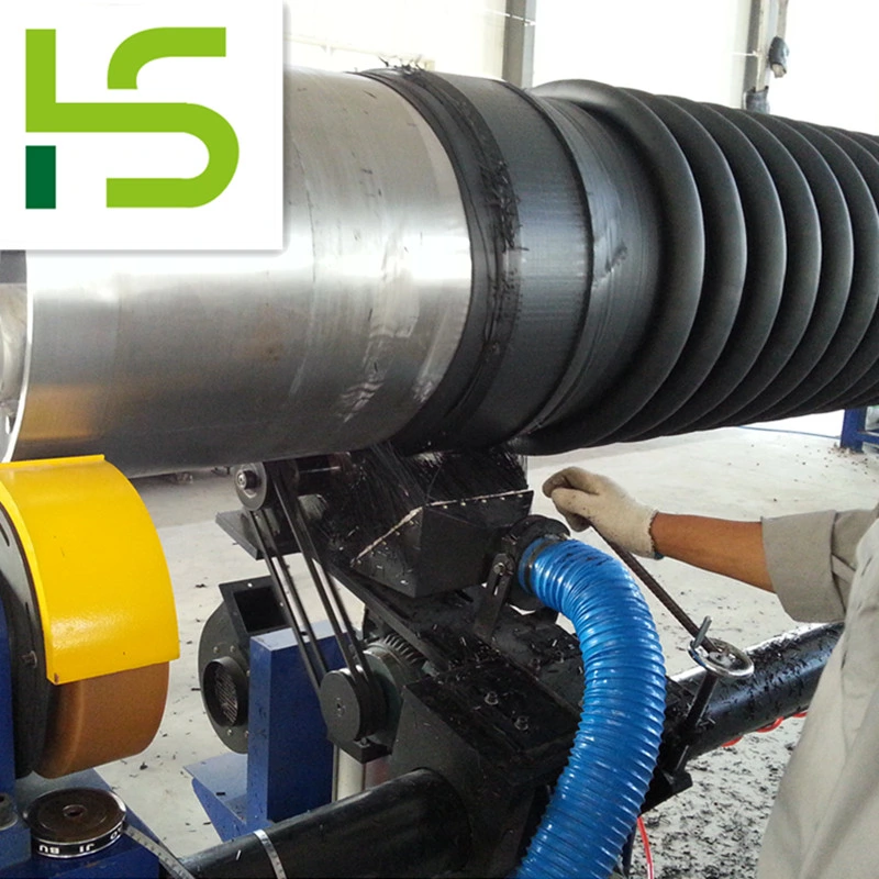 Tubería de desagüe de espiral de HDPE/PP Krah línea de extrusión