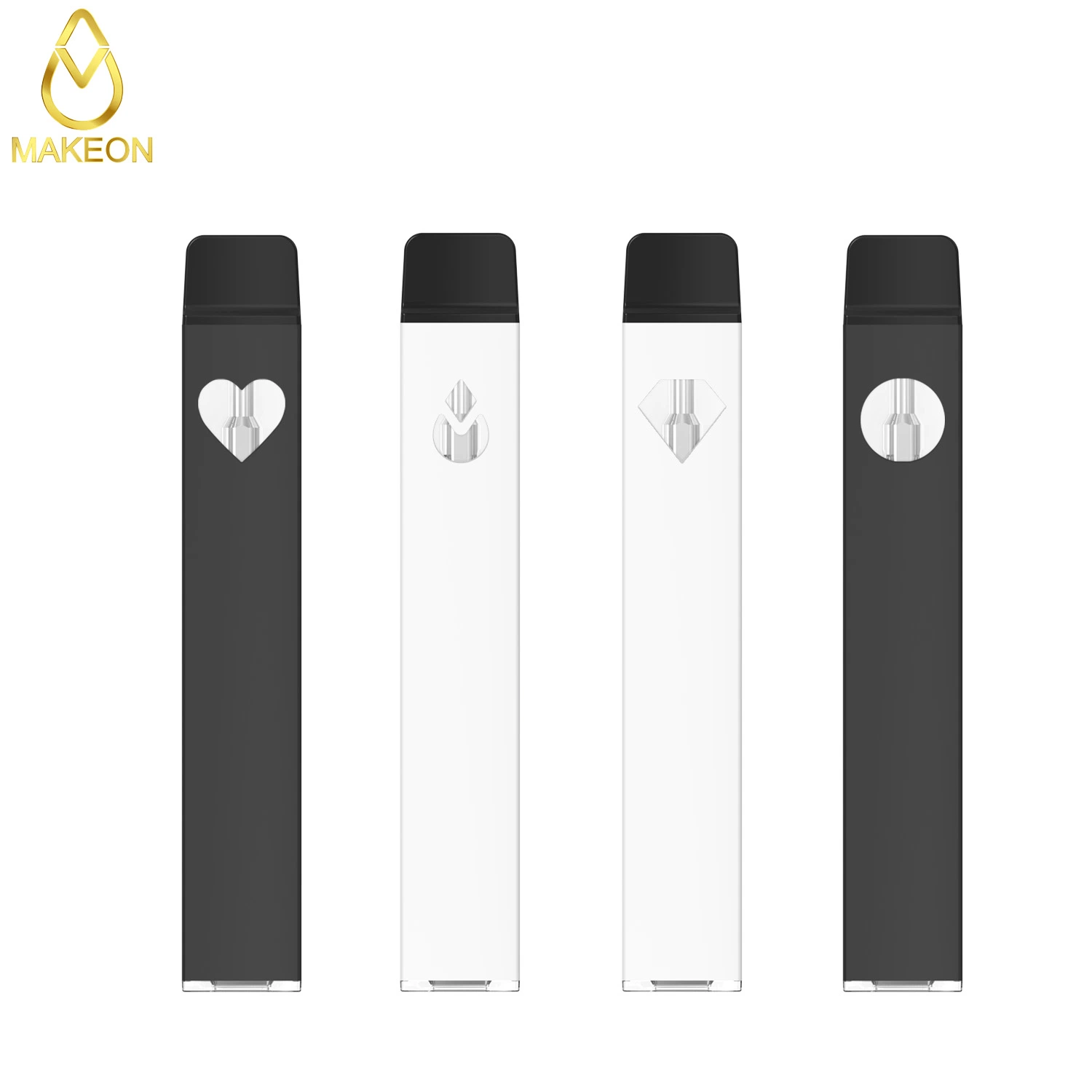 Makeon D9 Empty 0.5ml Tank Thick Oil Disposable Vape Pod System Pen-Style Mini Ecigarette with Rechargeable Battery OEM Packaging