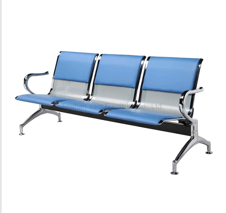Commercial Office Furniture Visitor Chair Steel Bench Hospital Terminal Seating Airport Hospital Waiting Room Office Waiting Chair (YA-J25)