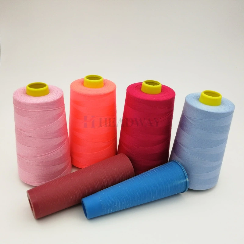 40s/2/3 100% Spun Polyester Customized Dyeing Colors Dyeing Polyester Sewing Thread