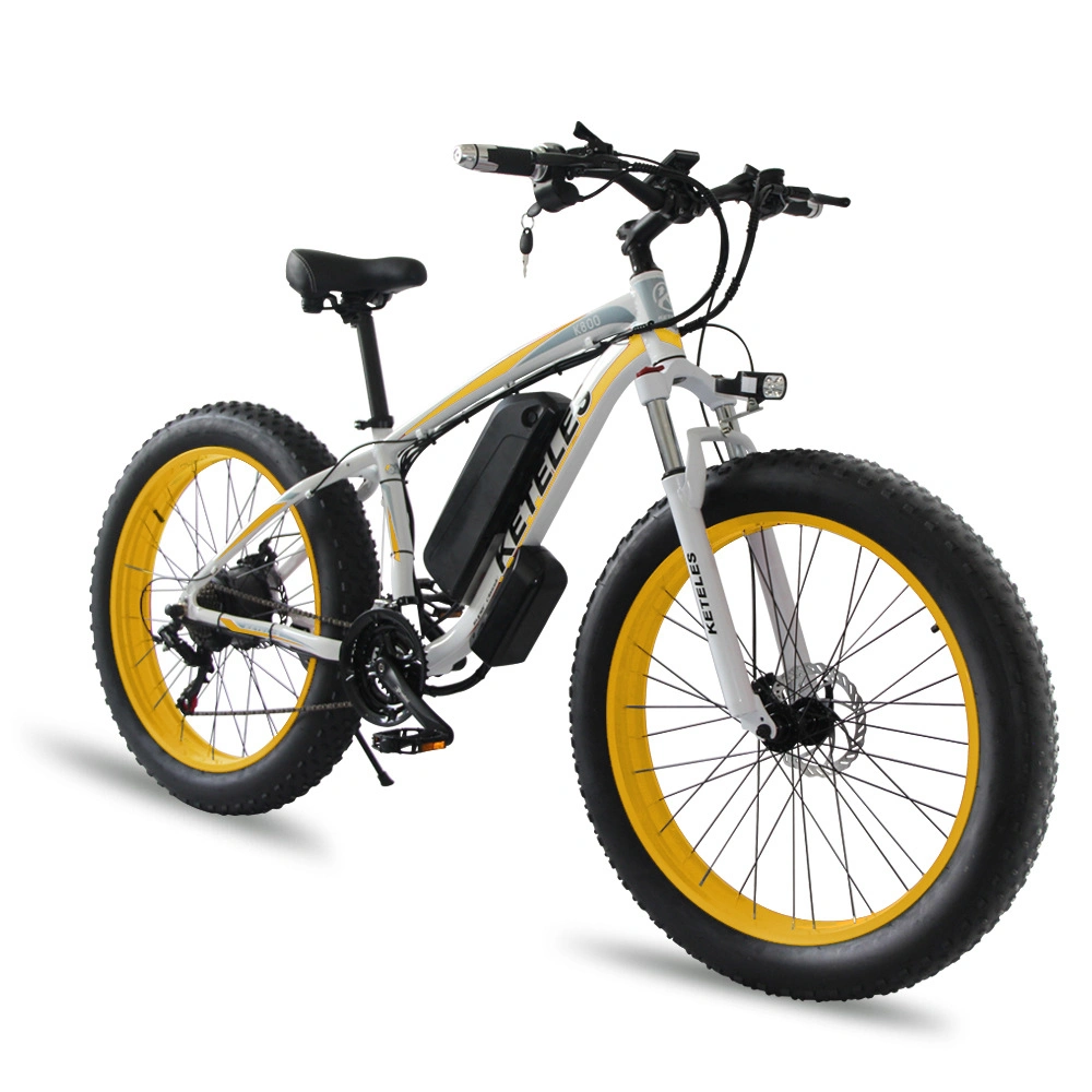 Source Manufacturer 1000W Lithium Battery Snow Beach Electric Bicycle 26 Inch Smart Electric Mountain Bike