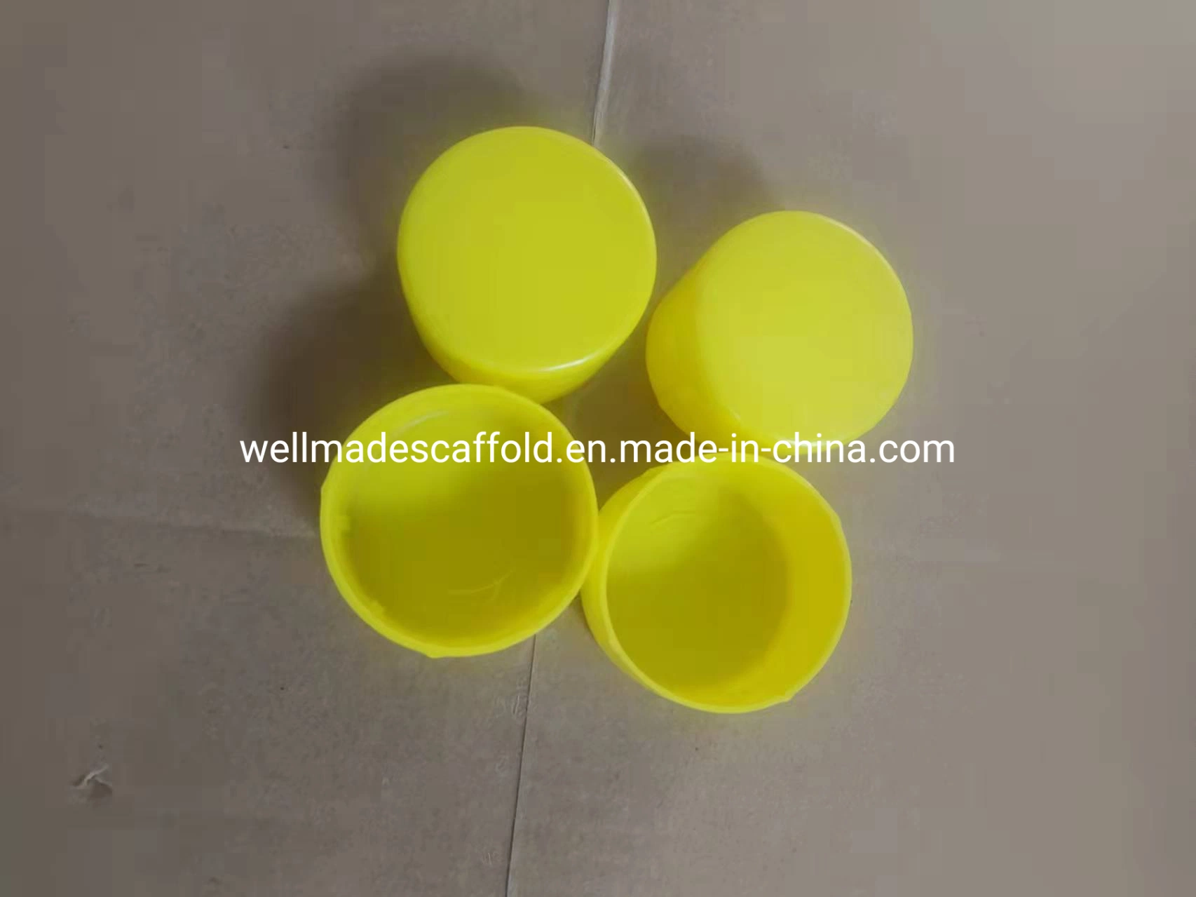 Building Materials Scaffolding Tube Pipe End Protection Caps Yellow Plastic