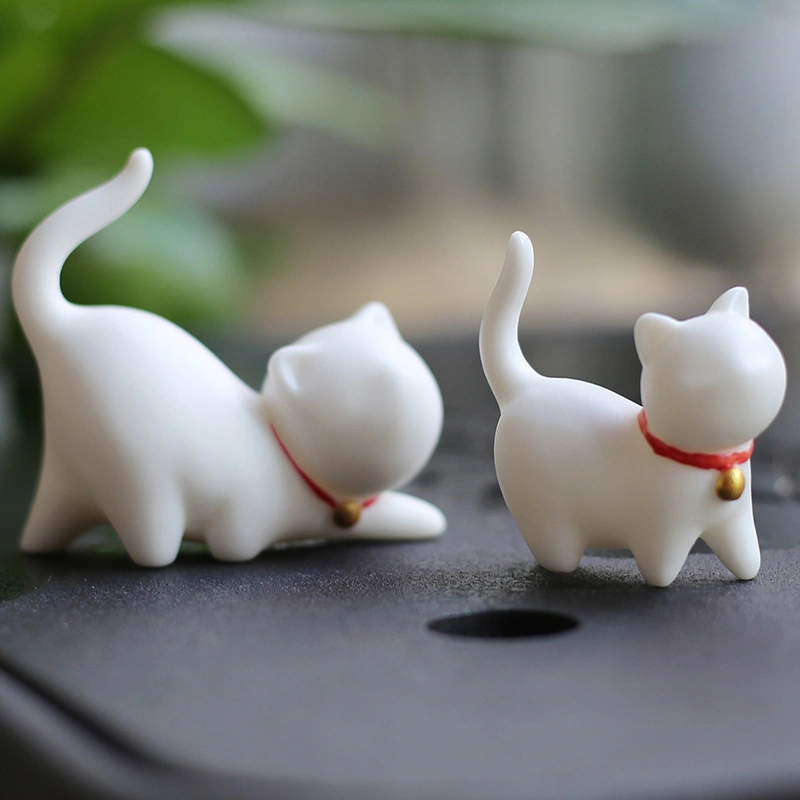 Nordic Style Ceramic Cat Ornaments Creative Decorations Home Crafts