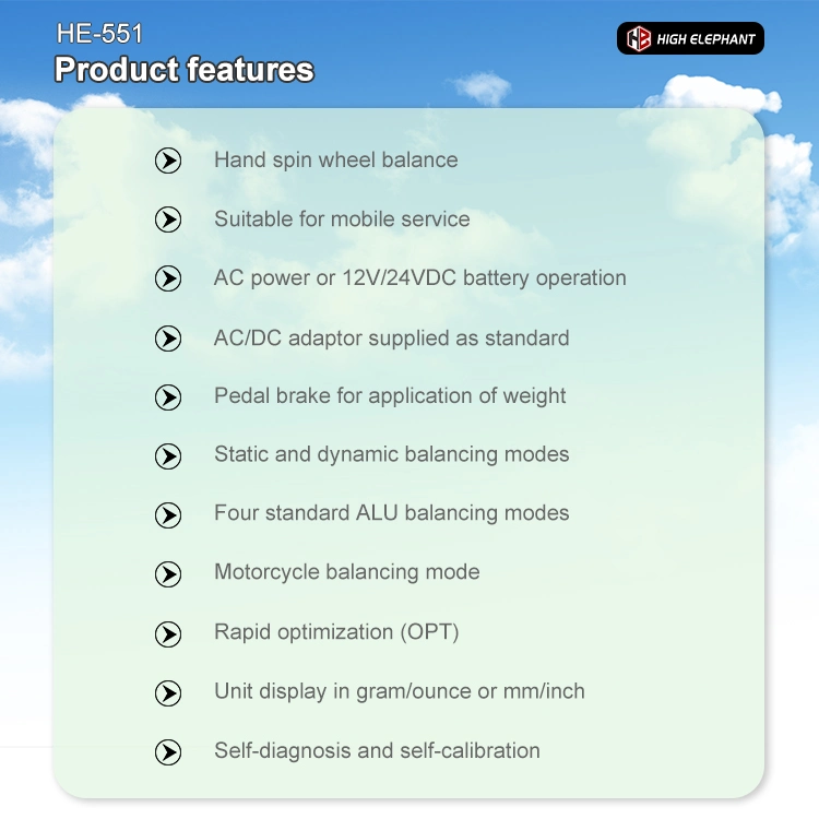 Hand Spin Wheel Balancer Suitable for Mobile Service Unit Display in Gram