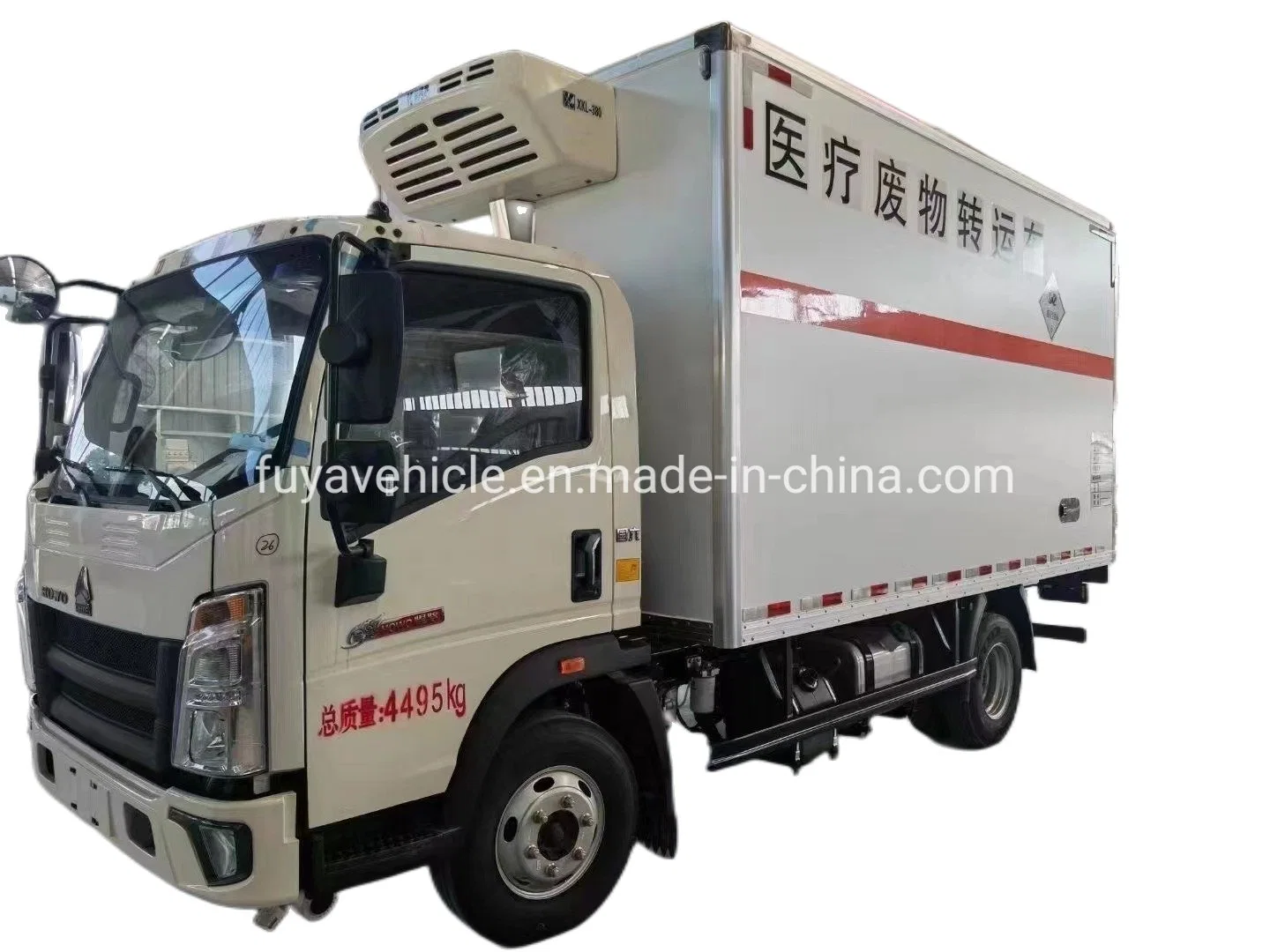 Sinotruk HOWO 5 Tons 4X2 Medical Waste Delivery Truck for Hospital Waste