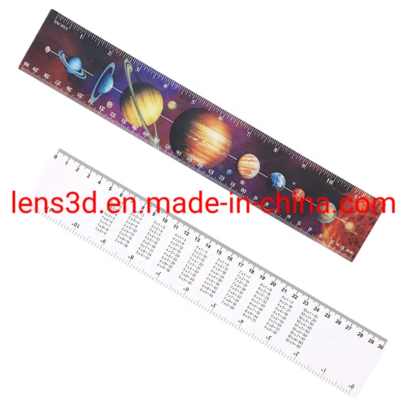 High quality/High cost performance  PP Plastic 3D Effect Straight Ruler Lenticular Printing 3D Ruler