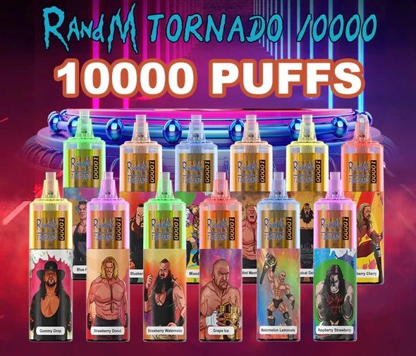 راندم Tornado10000 أطواق الأبخرة التي يمكن التخلص منها نفخة الأبخرة 10 ك Vape