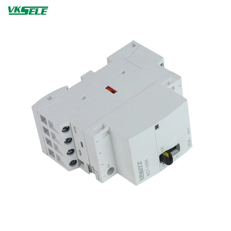 Kct-25m 4pole 25A Household Contatcor Manual Type 4no 4nc 2no2nc Modular Contactor