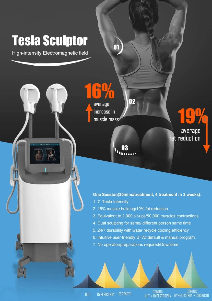 High-Intensity concentrado de tecnología electromagnética para Emslim Hi-EMT belleza EMS Bodysculpting la pérdida de peso de la máquina de adelgazamiento