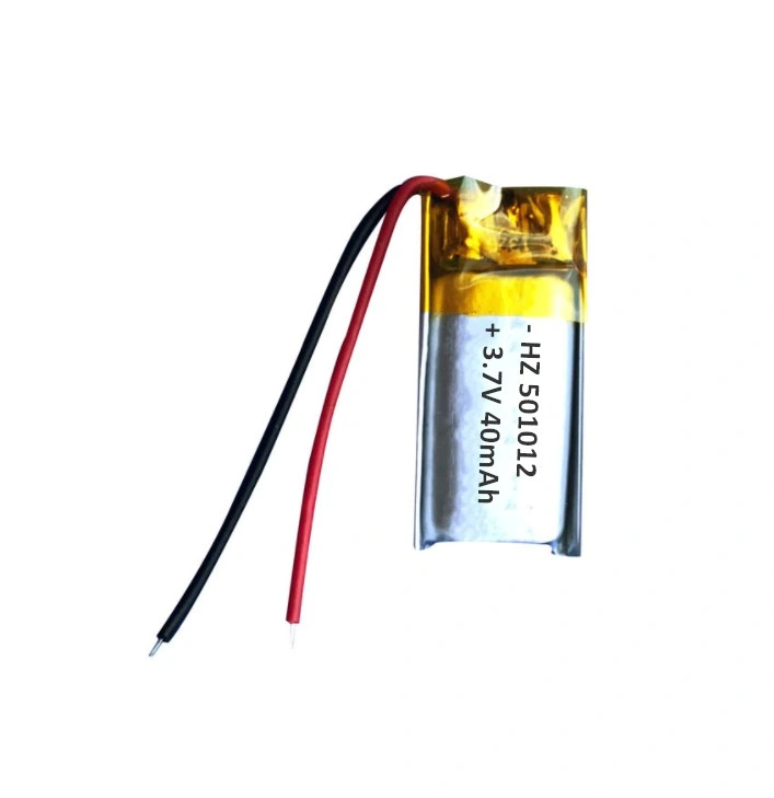 Hot Selling Manufacturer 501012 3.7V 40mAh Bluetooth Speaker Rechargeable Lithium Polymer Battery