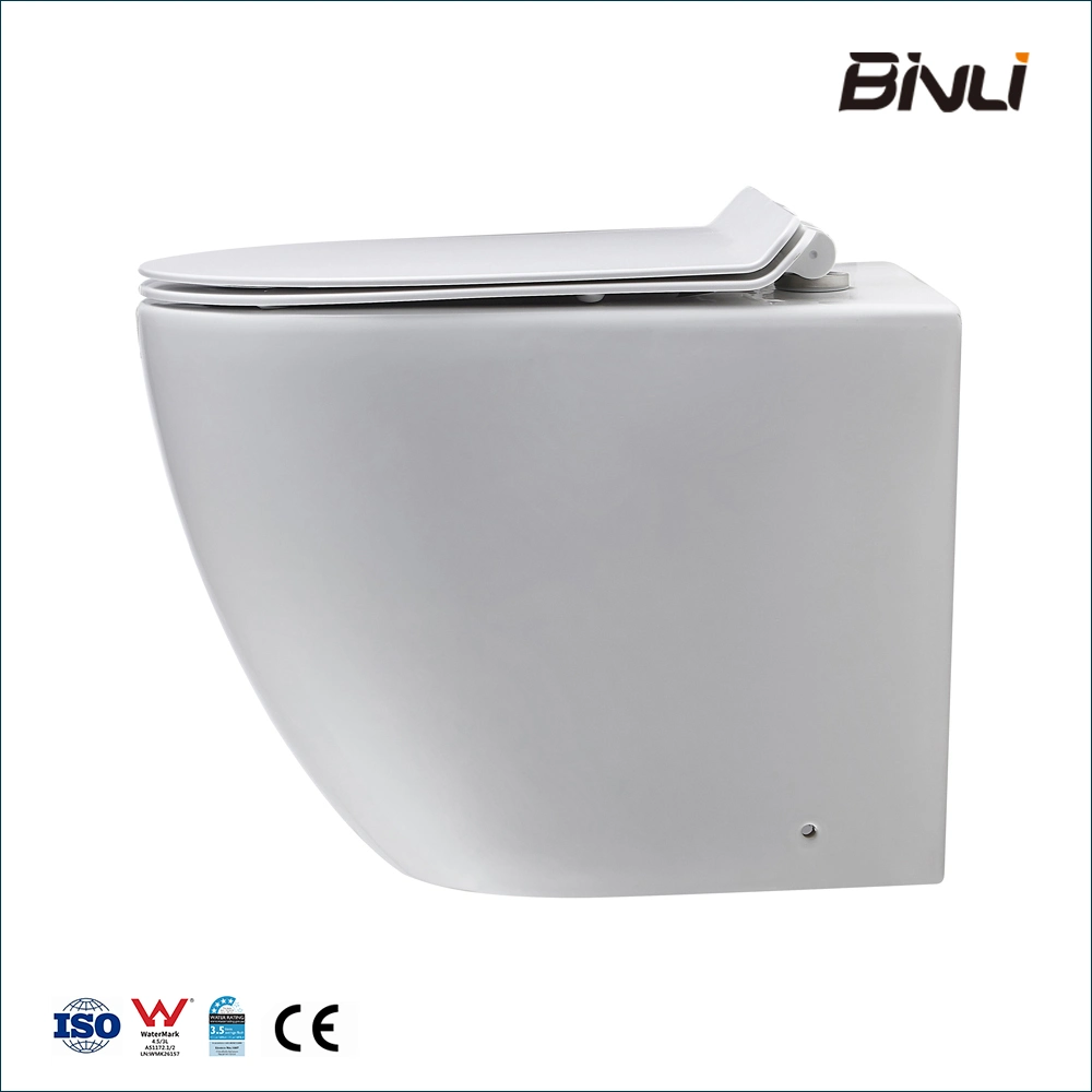 Ceramic Toilet Bowl Australia Watermark Washdown Wc Rimless Bathroom Ware Waterless Bl-102n-Fst