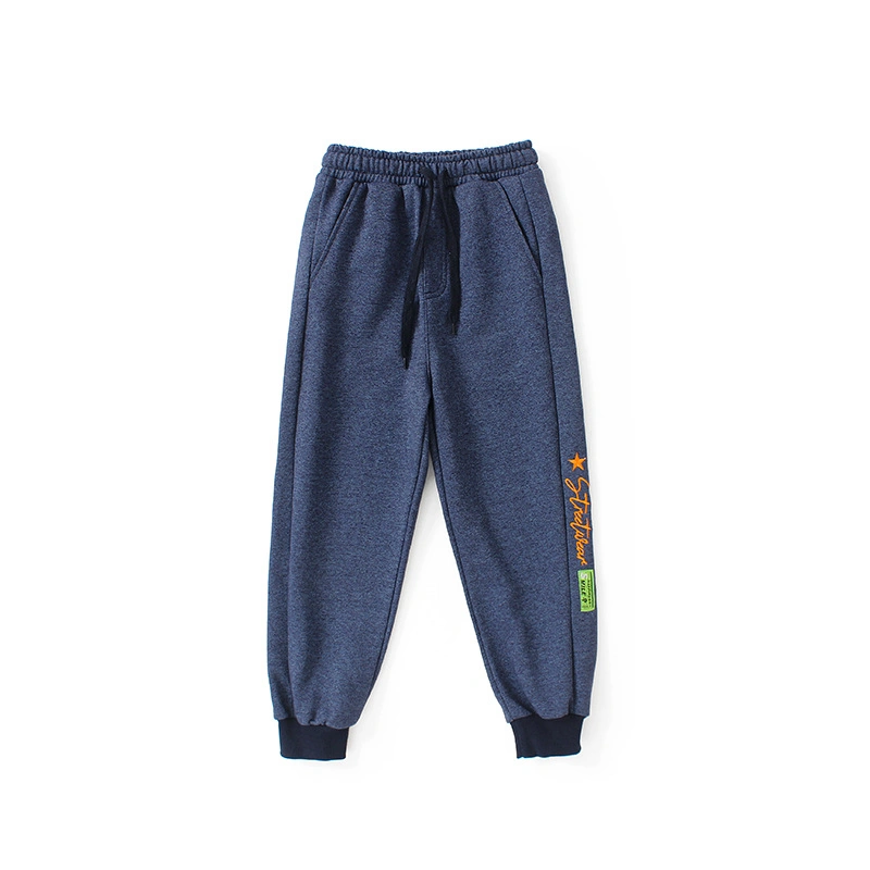 El otoño de los niños de nuevo los niños Pantalón Casual bordado con la etiqueta Sweatpants pantalones infantiles