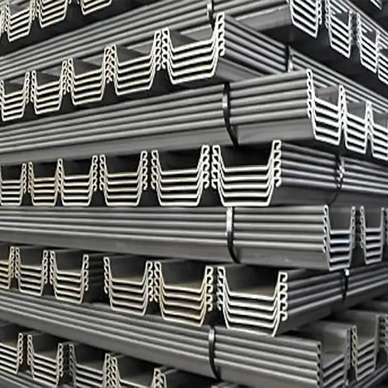 Hot Rolled 400*100*10.5 U-Shape Steel Sheet Pile S275 S355 Carbon Steel Sheet Pile for Sale