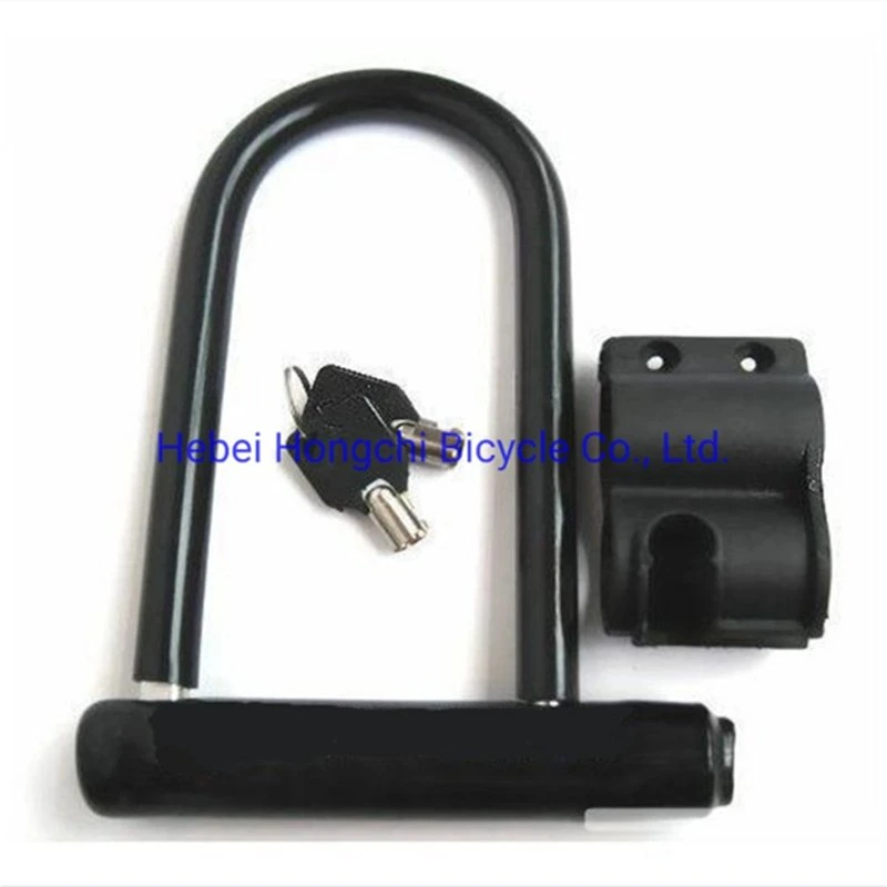 Bicycle Security Anti-Theft Steel Body Shackle Orange U Lock