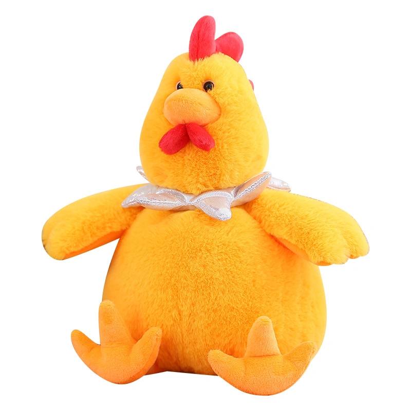 Nouveau jouet pour bébé design personnalisé en peluche mignonne représentant un poussin de dessin animé.