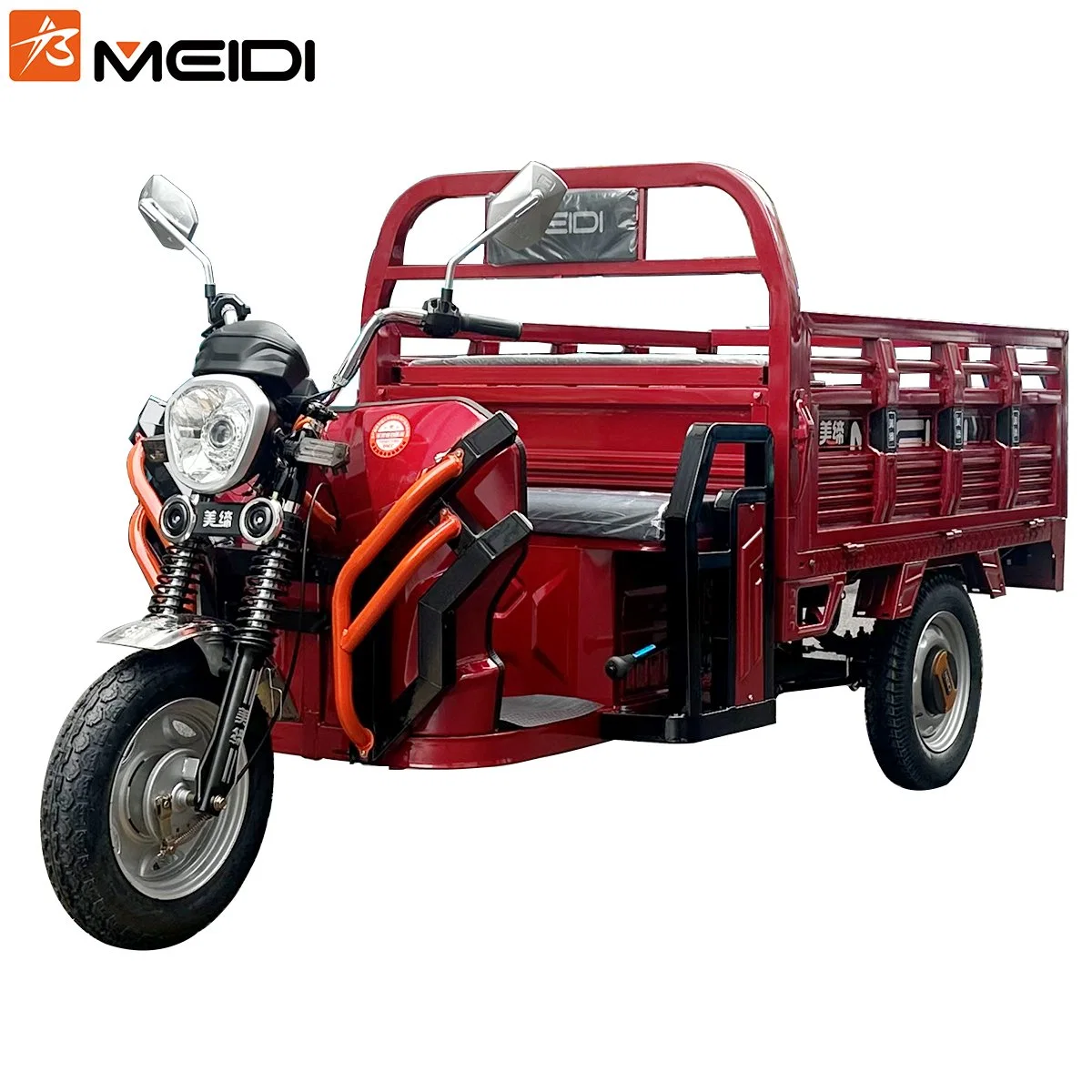 Capacidade de escalada poderosa da Meidi e-Rickshaw Carregadeira triciclo de carga elétrica