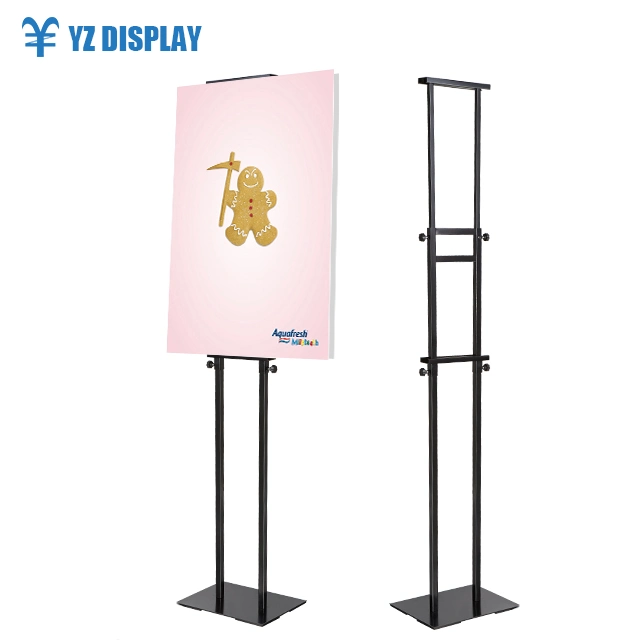 Hot Selling Adjustable Poster Hanging Metal Frame Kt Board Display Stand for Advertising