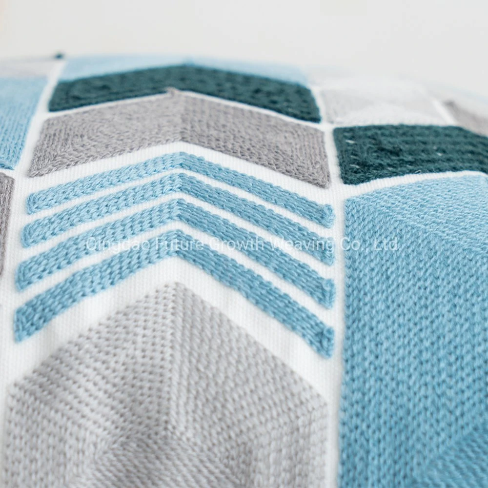 Stoff Stoff Soft Square moderner geometrischer Kissenbezug für Bett, Sofa