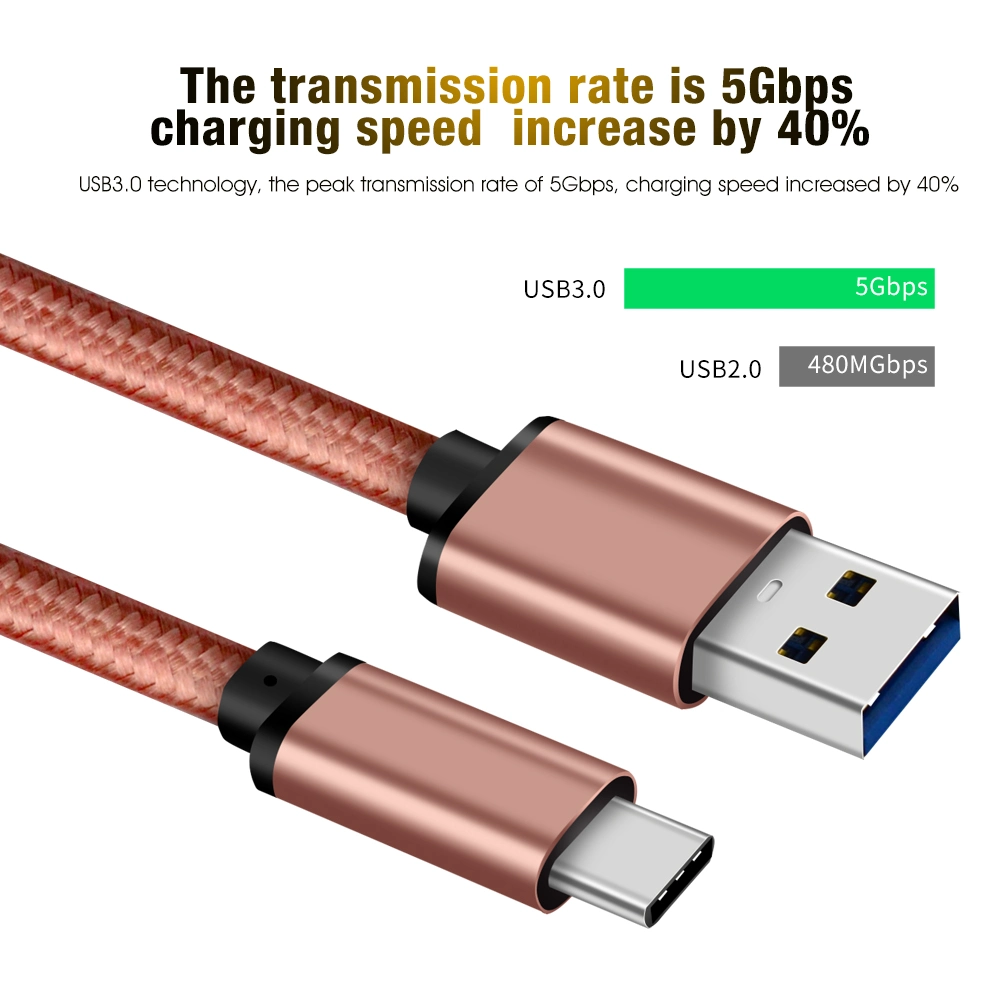 Mobile Phone Accessories Original Charging Cable USB 3.0 to Type C Cable for Android