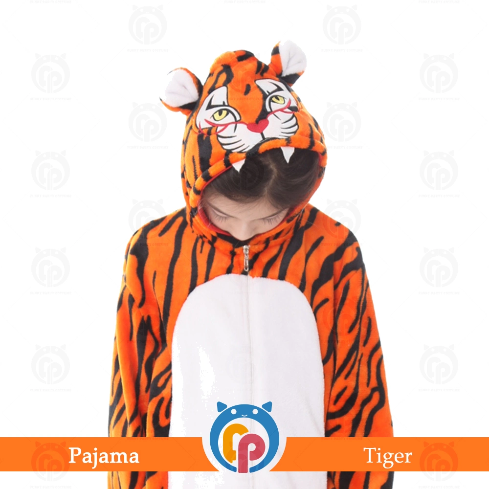 Nuevo diseño animal tigre franela Cosplay dormir