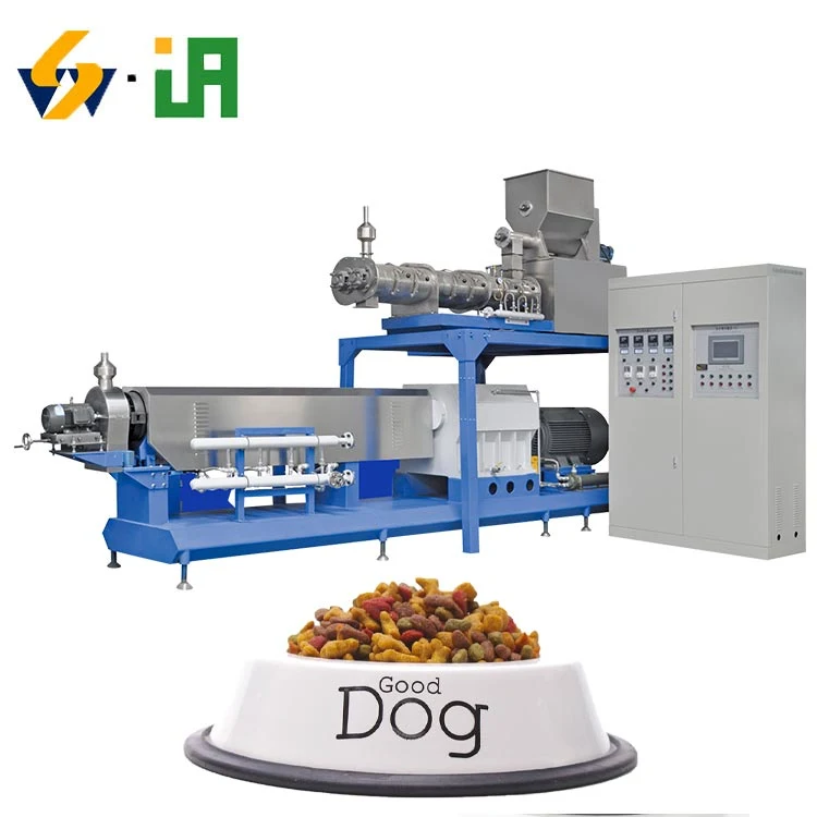 Pet Dog Food Plant Production Line Fish Feed Equipment Manufacturing Extruder Machine