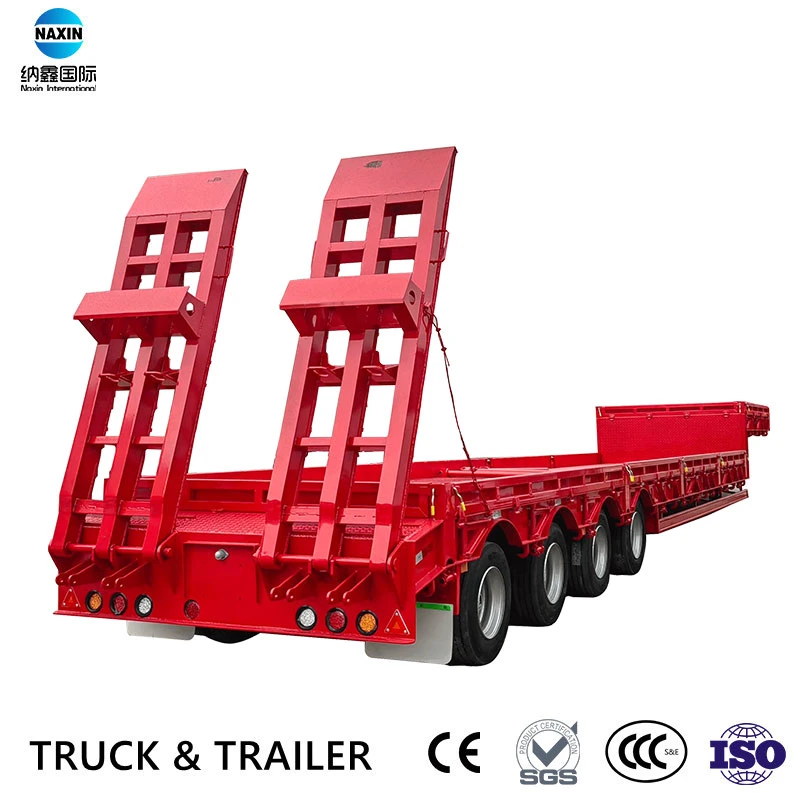 Heavy Duty 80tons Payload Low Bed Trailer for Sale