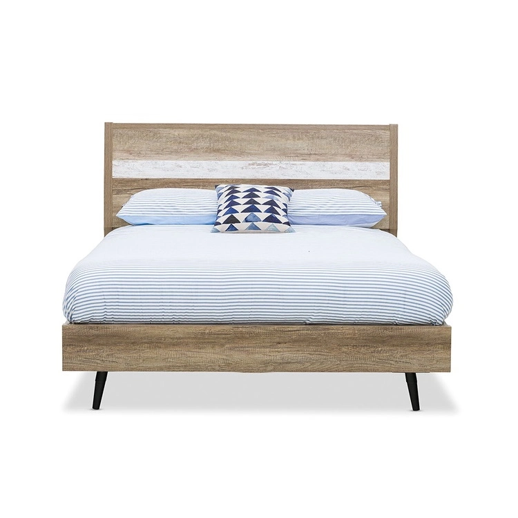Direct Sale Modern Wood Bed Bedroom Furniture Double Bed