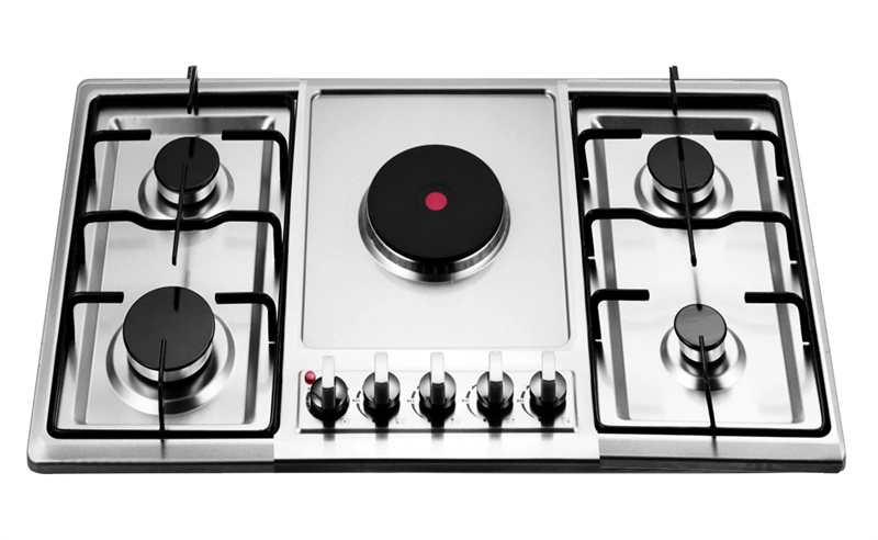 Fashion CE CB 4+1 Hob Design Stainless Steel Gas Stove with High quality/High cost performance  (JZS5003AE)