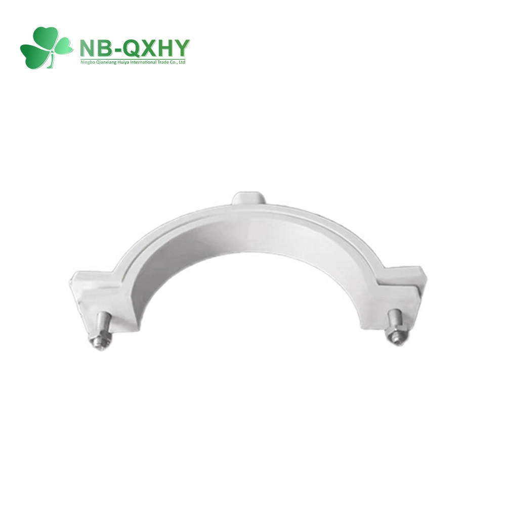 China OEM Plastic PVC Drain Quick Pipe Fitting Saddle Clamp