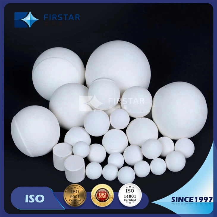 Resistentes ao desgaste esferas de moagem cerâmicas de alumina a 92% 95% preço de Zibo Qimingxing