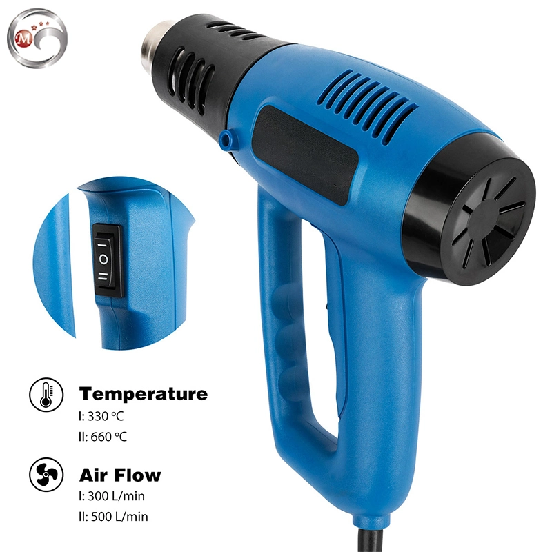 12.5 AMP Dual-Temperature Heat Gun Kit with High and Low Settingsbrownish