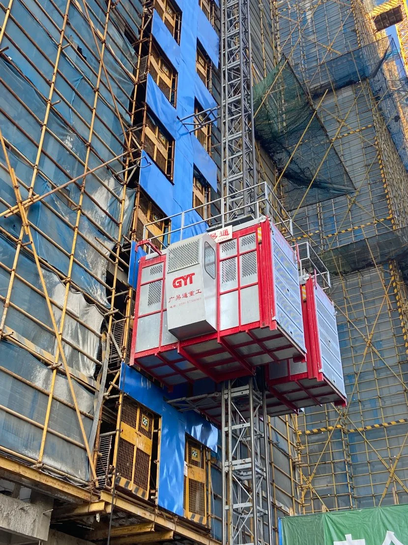 Painted/Galvanized Material and Passenger Lifting Machine in Building Construction Lift
