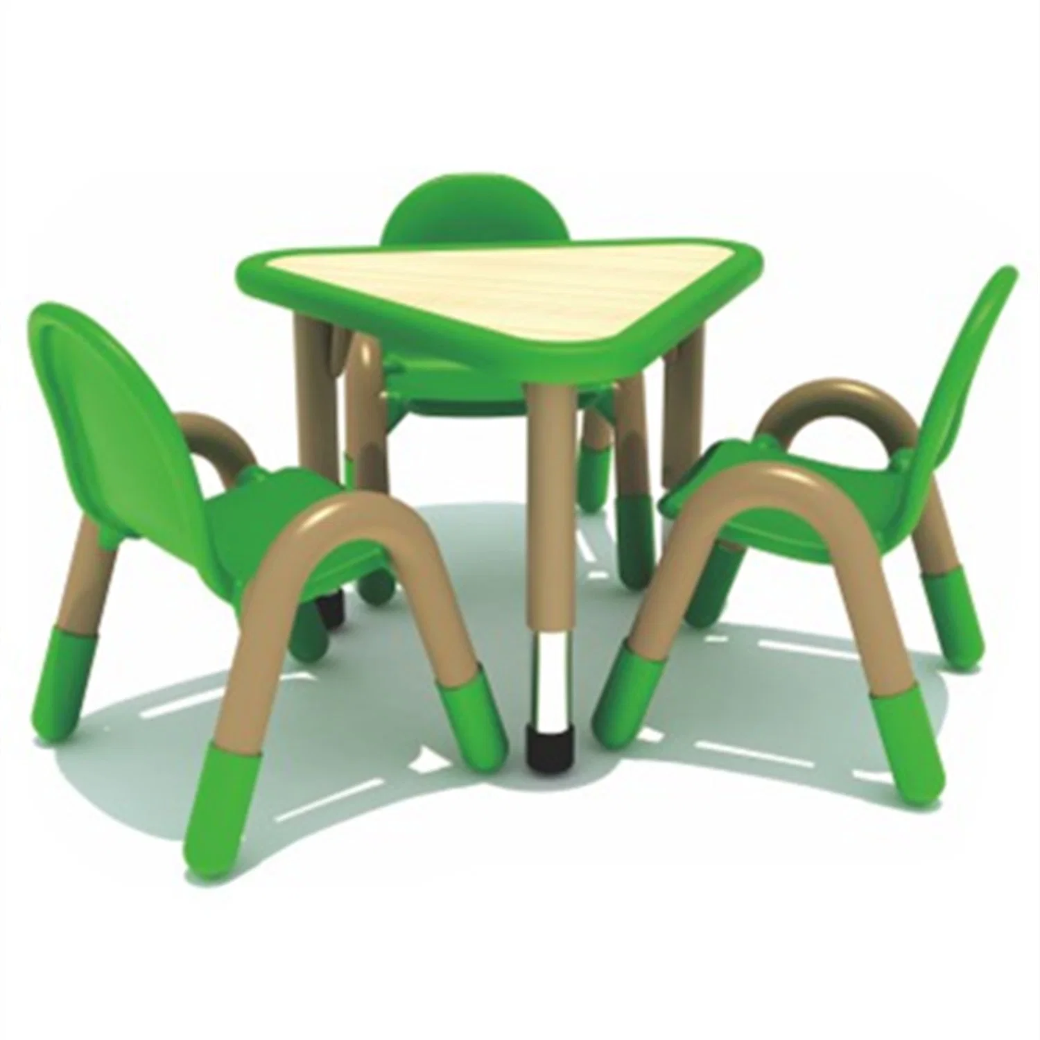 Kindergarten Kids Eating Desk Children's Plastic Triangle Table SL12