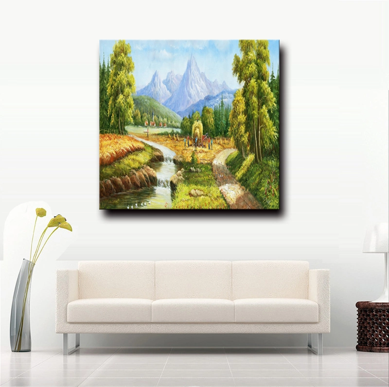 Wholesale Handmade Landscape Oil Painting on Canvas, Handmade Home Decoration Painting