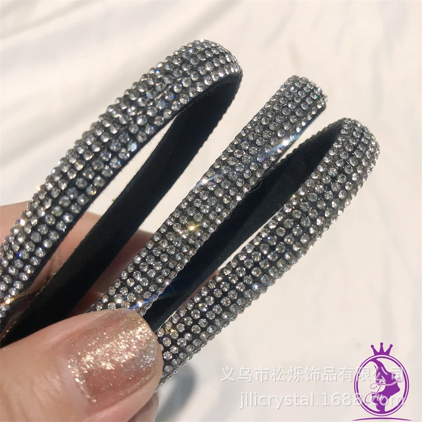 Nuevo diseño Rhinestone Strips Crystal Rhinestone Rope para el bricolaje de Sandal Accesorios para calzado