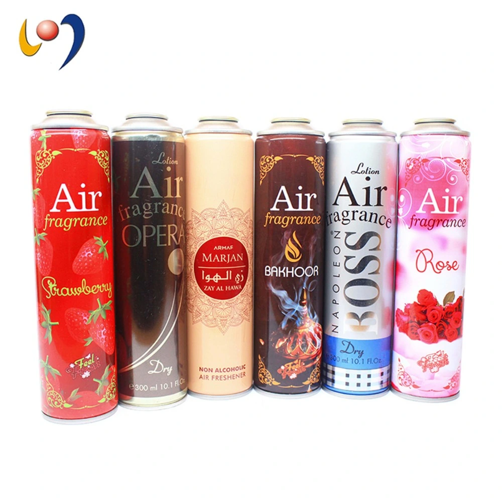 Empty Tinplate Aerosol Air Fragrance Spray Can 52X195