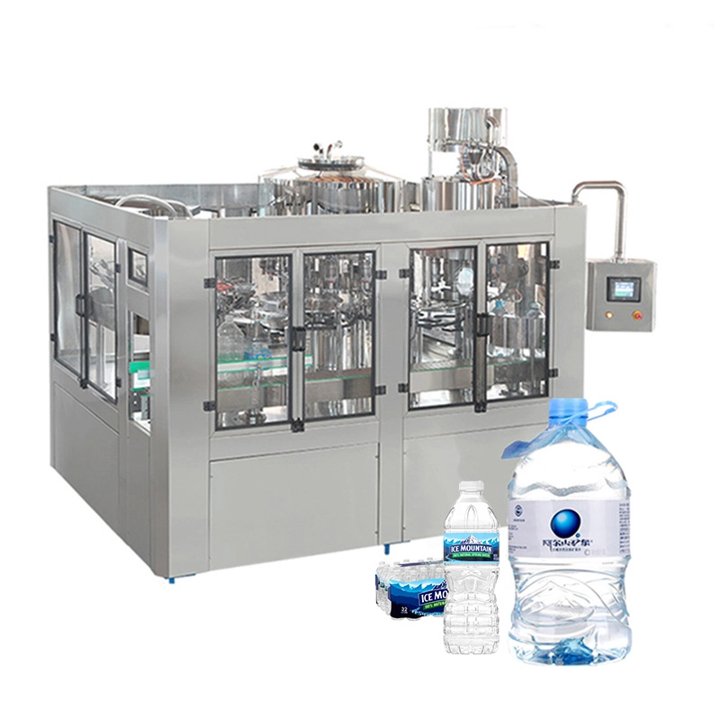 Prix usine Auto Beverage liquide eau de boisson minérale pure Soufflage de bouteille lavage bouchage remplissage scellage étiquetage matériel d'emballage